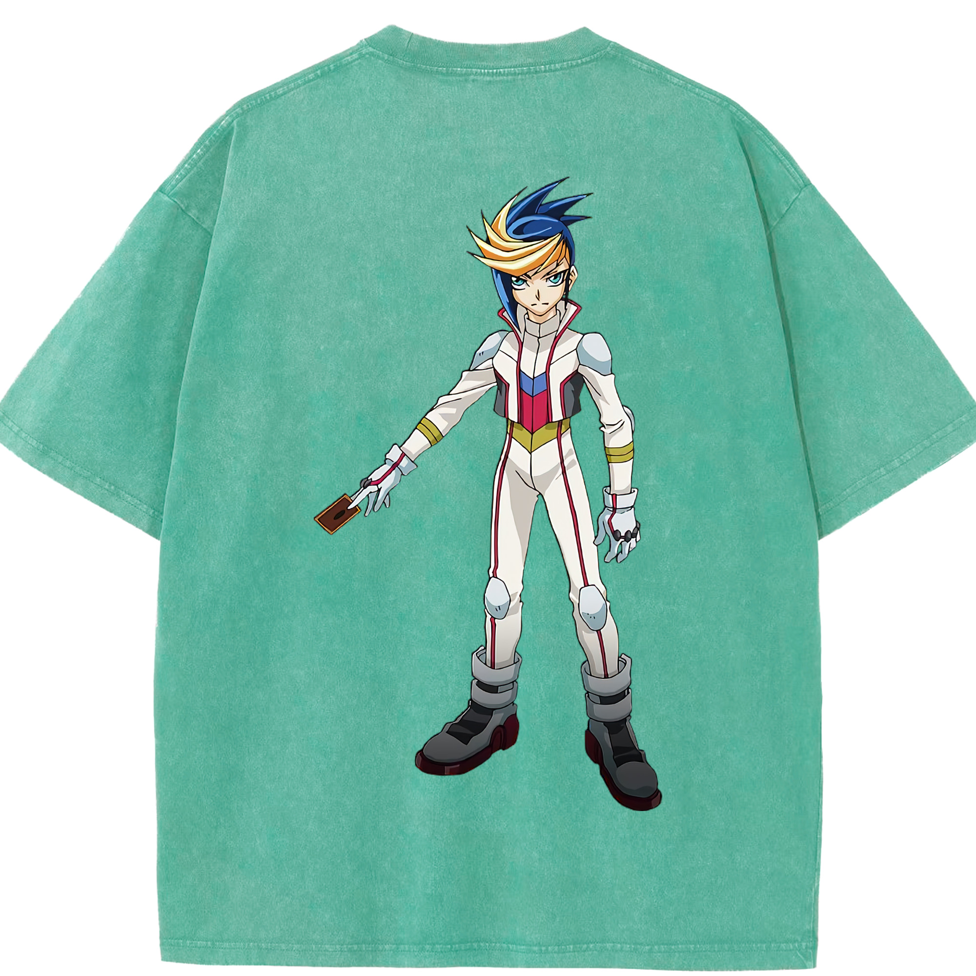 （画像用） 遊☆戯☆王 Yu-Gi-Oh! 綿100% ヴィンテージ風 半袖Tシャツ（背面プリント）